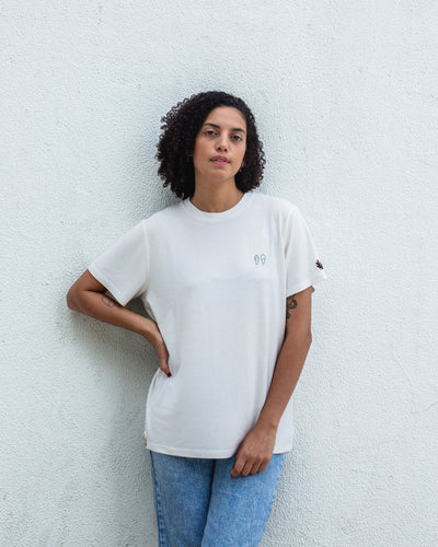 The Sustainable MilkFibe™ T-Shirt Embroidered