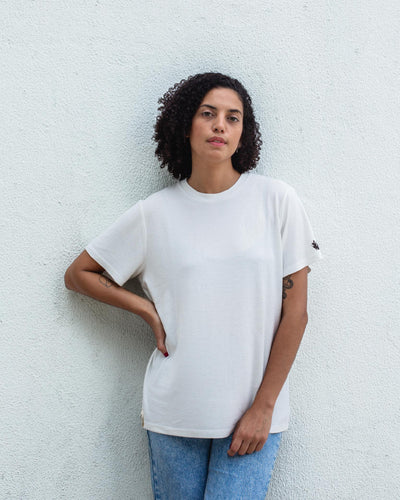 The Sustainable MilkFibe™ T-Shirt Embroidered