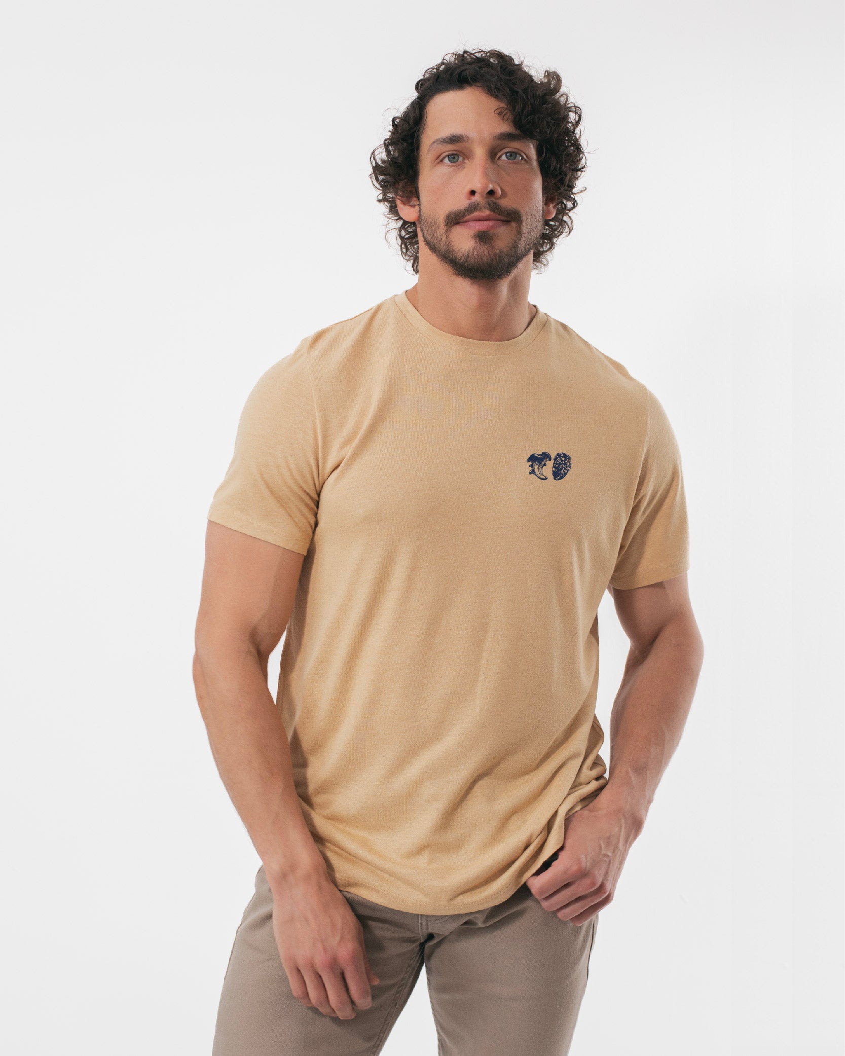 PRY｜Layered U-neck T-shirt｜oyster｜Size0 The Oyster Oyster SoyFibe™ T-shirt – Terratela